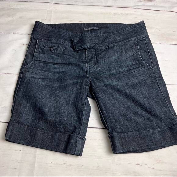 Underground Soul Women's Dark Wash Bermuda Style Shorts Sz 11 - Picture 1 of 9